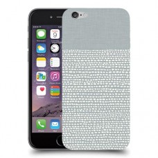 נקודות לבנות אפור כיסוי מגן קשיח מעוצב ל Apple iPhone 6 יחידה אחת סקרין מובייל