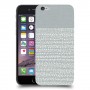 נקודות לבנות אפור כיסוי מגן קשיח מעוצב ל Apple iPhone 6 יחידה אחת סקרין מובייל