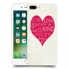 אהבה היא אדיבה כיסוי מגן קשיח מעוצב ל Apple iPhone 7 Plus יחידה אחת סקרין מובייל