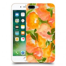 אפרסקים כתומים כיסוי מגן קשיח מעוצב ל Apple iPhone 7 Plus יחידה אחת סקרין מובייל