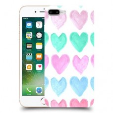 לבבות פסטל כיסוי מגן קשיח מעוצב ל Apple iPhone 7 Plus יחידה אחת סקרין מובייל