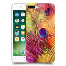 נוצת טווס כיסוי מגן קשיח מעוצב ל Apple iPhone 7 Plus יחידה אחת סקרין מובייל