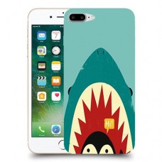 פינגווין בכריש כיסוי מגן קשיח מעוצב ל Apple iPhone 7 Plus יחידה אחת סקרין מובייל