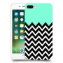 פסים במנטה כיסוי מגן קשיח מעוצב ל Apple iPhone 7 Plus יחידה אחת סקרין מובייל