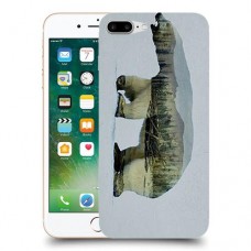 דוב לבן כיסוי מגן קשיח מעוצב ל Apple iPhone 7 Plus יחידה אחת סקרין מובייל