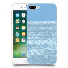 נקודות לבנות בכחול כיסוי מגן קשיח מעוצב ל Apple iPhone 7 Plus יחידה אחת סקרין מובייל