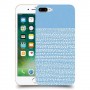 נקודות לבנות בכחול כיסוי מגן קשיח מעוצב ל Apple iPhone 7 Plus יחידה אחת סקרין מובייל