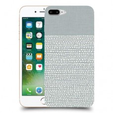 נקודות לבנות אפור כיסוי מגן קשיח מעוצב ל Apple iPhone 7 Plus יחידה אחת סקרין מובייל