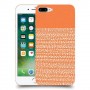 נקודות לבנות בכתום כיסוי מגן קשיח מעוצב ל Apple iPhone 7 Plus יחידה אחת סקרין מובייל