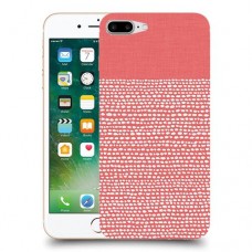 נקודות לבנות בורוד כיסוי מגן קשיח מעוצב ל Apple iPhone 7 Plus יחידה אחת סקרין מובייל