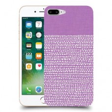 נקודות לבנות בסגול כיסוי מגן קשיח מעוצב ל Apple iPhone 7 Plus יחידה אחת סקרין מובייל