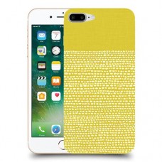 נקודות לבנות בצהוב כיסוי מגן קשיח מעוצב ל Apple iPhone 7 Plus יחידה אחת סקרין מובייל