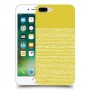 נקודות לבנות בצהוב כיסוי מגן קשיח מעוצב ל Apple iPhone 7 Plus יחידה אחת סקרין מובייל
