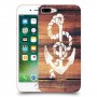 עוגן מעץ כיסוי מגן קשיח מעוצב ל Apple iPhone 7 Plus יחידה אחת סקרין מובייל