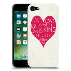 אהבה היא אדיבה כיסוי מגן קשיח מעוצב ל Apple iPhone 7 יחידה אחת סקרין מובייל