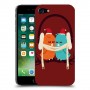 זוג יונים כיסוי מגן קשיח מעוצב ל Apple iPhone 7 יחידה אחת סקרין מובייל