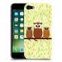משפחת ינשוף כיסוי מגן קשיח מעוצב ל Apple iPhone 7 יחידה אחת סקרין מובייל