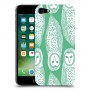 ינשופים על ירוק כיסוי מגן קשיח מעוצב ל Apple iPhone 7 יחידה אחת סקרין מובייל
