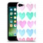 לבבות פסטל כיסוי מגן קשיח מעוצב ל Apple iPhone 7 יחידה אחת סקרין מובייל
