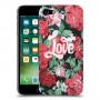 רוז אהבה כיסוי מגן קשיח מעוצב ל Apple iPhone 7 יחידה אחת סקרין מובייל