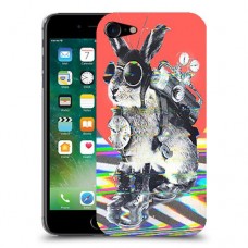 ארנבון מוזר כיסוי מגן קשיח מעוצב ל Apple iPhone 7 יחידה אחת סקרין מובייל