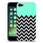 פסים במנטה כיסוי מגן קשיח מעוצב ל Apple iPhone 7 יחידה אחת סקרין מובייל
