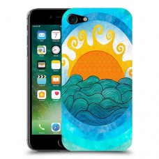 זריחה ליד הים כיסוי מגן קשיח מעוצב ל Apple iPhone 7 יחידה אחת סקרין מובייל