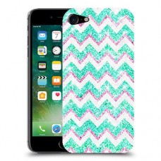 גיאומטריה טורקיז כיסוי מגן קשיח מעוצב ל Apple iPhone 7 יחידה אחת סקרין מובייל