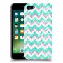 גיאומטריה טורקיז כיסוי מגן קשיח מעוצב ל Apple iPhone 7 יחידה אחת סקרין מובייל