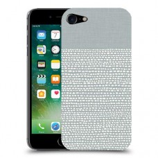נקודות לבנות אפור כיסוי מגן קשיח מעוצב ל Apple iPhone 7 יחידה אחת סקרין מובייל