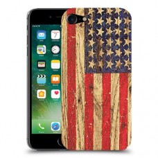 עץ ארצות הברית כיסוי מגן קשיח מעוצב ל Apple iPhone 7 יחידה אחת סקרין מובייל