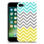 שורות צהובות-ירוקות כיסוי מגן קשיח מעוצב ל Apple iPhone 7 יחידה אחת סקרין מובייל