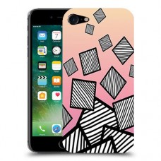 זאברה ריבועים כיסוי מגן קשיח מעוצב ל Apple iPhone 7 יחידה אחת סקרין מובייל