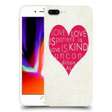 אהבה היא אדיבה כיסוי מגן קשיח מעוצב ל Apple iPhone 8 Plus יחידה אחת סקרין מובייל