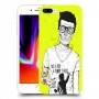 לא חולצת טריקו מצחיקה כיסוי מגן קשיח מעוצב ל Apple iPhone 8 Plus יחידה אחת סקרין מובייל