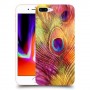 נוצת טווס כיסוי מגן קשיח מעוצב ל Apple iPhone 8 Plus יחידה אחת סקרין מובייל