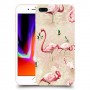 פלמינגו ורוד כיסוי מגן קשיח מעוצב ל Apple iPhone 8 Plus יחידה אחת סקרין מובייל