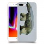 דוב לבן כיסוי מגן קשיח מעוצב ל Apple iPhone 8 Plus יחידה אחת סקרין מובייל