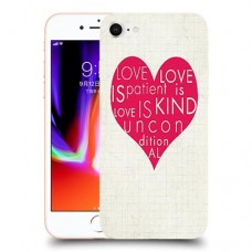 אהבה היא אדיבה כיסוי מגן קשיח מעוצב ל Apple iPhone 8 יחידה אחת סקרין מובייל