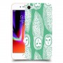 ינשופים על ירוק כיסוי מגן קשיח מעוצב ל Apple iPhone 8 יחידה אחת סקרין מובייל