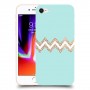 פסים בירוק כיסוי מגן קשיח מעוצב ל Apple iPhone 8 יחידה אחת סקרין מובייל