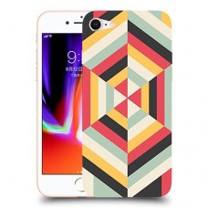 הצגת הפשטה כיסוי מגן קשיח מעוצב ל Apple iPhone 8 יחידה אחת סקרין מובייל