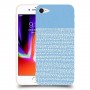 נקודות לבנות בכחול כיסוי מגן קשיח מעוצב ל Apple iPhone 8 יחידה אחת סקרין מובייל