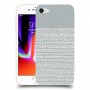 נקודות לבנות אפור כיסוי מגן קשיח מעוצב ל Apple iPhone 8 יחידה אחת סקרין מובייל