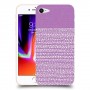 נקודות לבנות בסגול כיסוי מגן קשיח מעוצב ל Apple iPhone 8 יחידה אחת סקרין מובייל