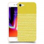 נקודות לבנות בצהוב כיסוי מגן קשיח מעוצב ל Apple iPhone 8 יחידה אחת סקרין מובייל