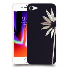 פרח לבן כיסוי מגן קשיח מעוצב ל Apple iPhone 8 יחידה אחת סקרין מובייל