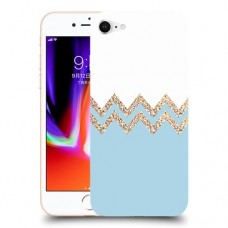 לבן כחול כיסוי מגן קשיח מעוצב ל Apple iPhone 8 יחידה אחת סקרין מובייל
