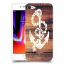 עוגן מעץ כיסוי מגן קשיח מעוצב ל Apple iPhone 8 יחידה אחת סקרין מובייל