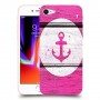 עוגן ורוד מעץ כיסוי מגן קשיח מעוצב ל Apple iPhone 8 יחידה אחת סקרין מובייל